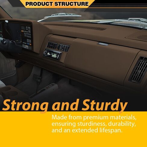 لوحة القيادة الأساسية متوافقة مع شاحنة Chevy & GMC 1988-1994، تناسب Chevy Blazer GMC Yukon Suburban 1992-1994 باللون البني in Saudi Arabia