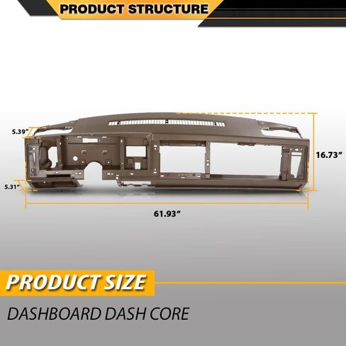 لوحة القيادة الأساسية متوافقة مع شاحنة Chevy & GMC 1988-1994، تناسب Chevy Blazer GMC Yukon Suburban 1992-1994 باللون البني in Saudi Arabia