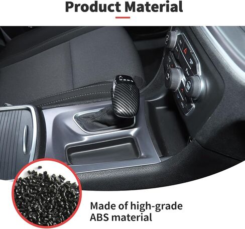 JWWY Dashboard Carbon Fiber Interior Trim Kit Cover Fit for 2015-2025+ Dodge Charger, Gear Shift Panel Console Outlet Vent Cup Holder Navigation Panel Headlight Switch Cover,20Pcs in Saudi Arabia