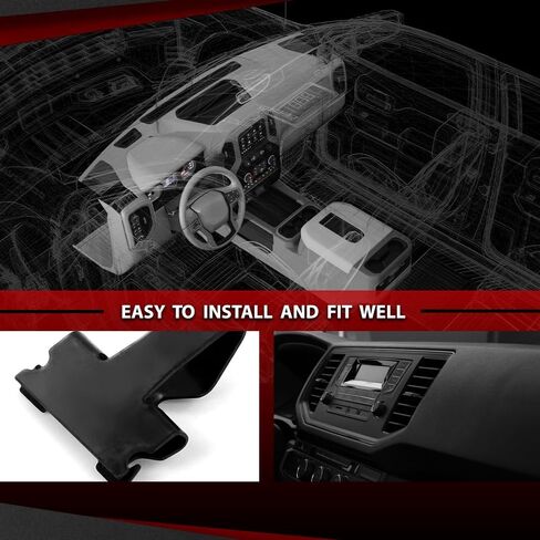 غطاء لوحة الكسوة المركزية بإطار راديو داش متوافق مع Ford F150 2004 2005 2006 2007 2008 4L3Z-1504302-AAA أسود in Saudi Arabia