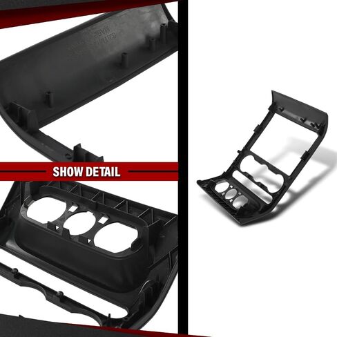 غطاء لوحة الكسوة المركزية بإطار راديو داش متوافق مع Ford F150 2004 2005 2006 2007 2008 4L3Z-1504302-AAA أسود in Saudi Arabia
