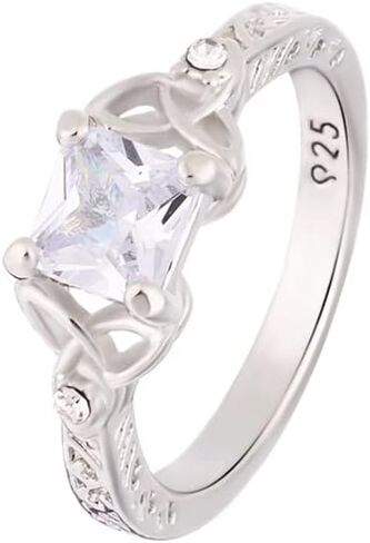 Diamond Ring Christmas Jewelry Wedding Exquisite Simplicity Women Silver,Alloy(8#) in Saudi Arabia