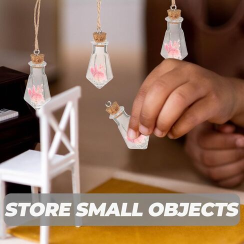 10 قطع من زجاجات الرغبات الصغيرة من SOIMISS مع فلين برطمانات زجاجية صغيرة شفافة للحرف اليدوية DIY ديكور المنزل رسالة في زجاجة قوارير زجاجية مصغرة in Kuwait