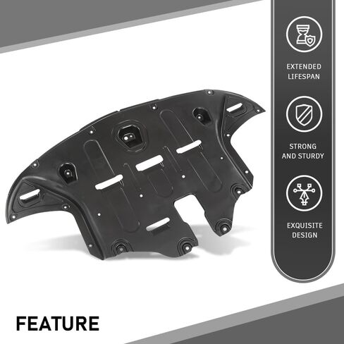 DOTCOM Front Engine Splash Shields Cover Compatible with Hyundai Tucson 2016 2017 2018 2019 2020 2021 Black Engine Guard, 29110D3600-PFM HY1228190 in Saudi Arabia
