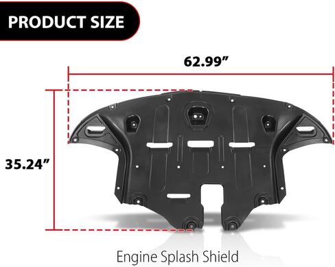 DOTCOM Front Engine Splash Shields Cover Compatible with Hyundai Tucson 2016 2017 2018 2019 2020 2021 Black Engine Guard, 29110D3600-PFM HY1228190 in Saudi Arabia