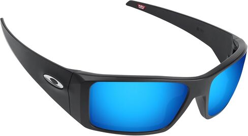 عدسات بديلة مستقطبة عاكسة باللون الأزرق الجليدي من Alphax لنظارات Oakley Heliostat OO9231 الشمسية in Kuwait