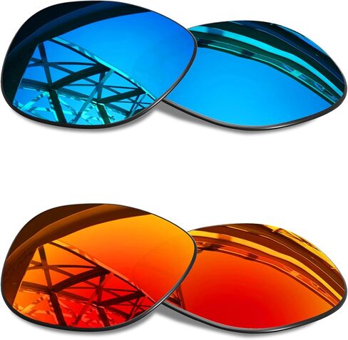 SmartVLT Ice Blue & Fire Red Replacement Lenses for Ray-Ban Meta Wayfarer RW4008 & Gen 2 RW4012 (53mm) Smart Glasses, Transition, UV Protection in Saudi Arabia