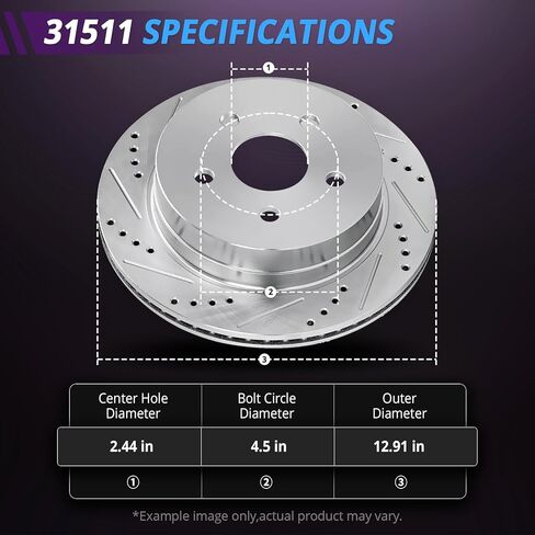 Front Brake Rotors Replacement for Toyota Highlander Sienna 2008 2009 2010 2011 2012 2013 2014 2015 2016 2017 2018 2019, Lexus NX200t NX300h NX300 RX350 Brakes, Drilled Slotted Front 12.91" in Saudi Arabia