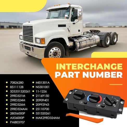 25110700 A/C Heater Climate Control Module Switch Compatible with CHU612 CHU613 CHU614 CXU612 CXU613 CXU614 1999-2018 Replace 70826280 21169150 Tempeature Control Panel in Saudi Arabia