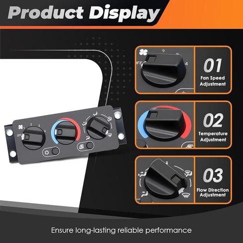 25110700 A/C Heater Climate Control Module Switch Compatible with CHU612 CHU613 CHU614 CXU612 CXU613 CXU614 1999-2018 Replace 70826280 21169150 Tempeature Control Panel in Saudi Arabia