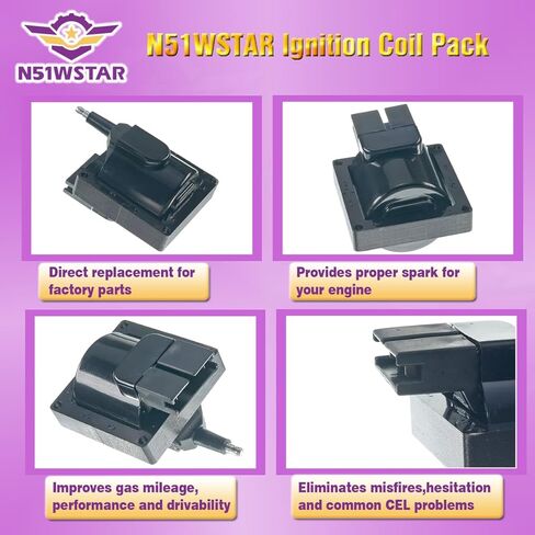 Ignition Coil Pack Set of 1 FD478 DG470 for Ford F-150 F-250 F-350 Ranger Taurus Mustang for Lincoln Town Car for Mercury Sable Cougar for Mazda 7.5L 5.8L 5.0L 3.8L outboard Engine Boat in Saudi Arabia