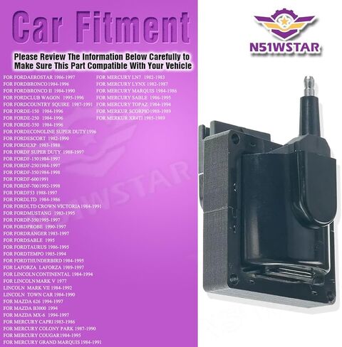 Ignition Coil Pack Set of 1 FD478 DG470 for Ford F-150 F-250 F-350 Ranger Taurus Mustang for Lincoln Town Car for Mercury Sable Cougar for Mazda 7.5L 5.8L 5.0L 3.8L outboard Engine Boat in Saudi Arabia