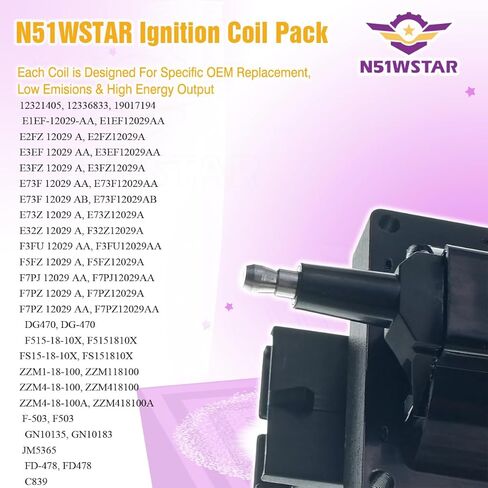 Ignition Coil Pack Set of 1 FD478 DG470 for Ford F-150 F-250 F-350 Ranger Taurus Mustang for Lincoln Town Car for Mercury Sable Cougar for Mazda 7.5L 5.8L 5.0L 3.8L outboard Engine Boat in Saudi Arabia