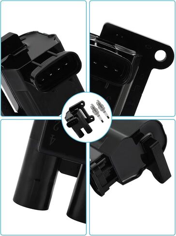 2PCS UF246 Ignition Coil Pack & 4PCS Iridium Spark Plugs (1.8L Only) 1998-1999 For Chevrolet/Chevy Prizm, For Toyota Corolla, Replace # 94856805 9091902224 5C1075 90919-02224 E863 in Saudi Arabia