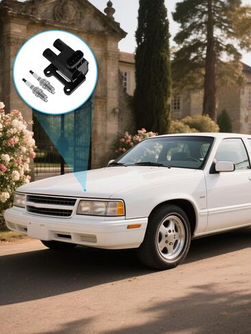 2PCS UF246 Ignition Coil Pack & 4PCS Iridium Spark Plugs (1.8L Only) 1998-1999 For Chevrolet/Chevy Prizm, For Toyota Corolla, Replace # 94856805 9091902224 5C1075 90919-02224 E863 in Saudi Arabia