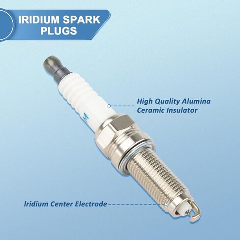 Set of 4 UF611 Ignition Coil Packs and Iridium Spark Plugs Compatible with Hyundai Sonata Equus Genesis Tucson Santa Fe Sport, Kia Borrego K900 Optima Sorento 2.4L 4.6L L4, Replaces C1667 E1111 in Saudi Arabia