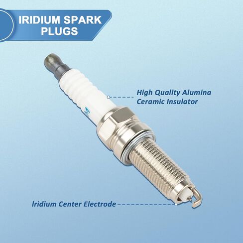 Set of 4 UF652 Ignition Coil Pack and Iridium Spark Plugs Compatible with Hyundai Veloster Accent,Kia Rio Soul, Naturally Aspirated 2012-2019, 1.6L 2.0L L4, Replaces C1803 5C1860 in Saudi Arabia