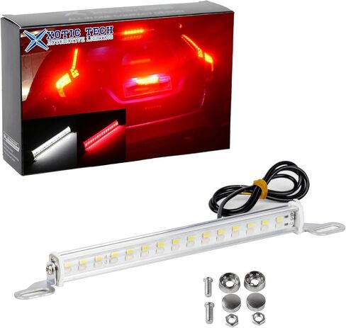 x xotic tech إطار لوحة الترخيص الخلفي مصابيح LED 30-SMD احتياطية عكسية أو أضواء الفرامل الكل في واحد أبيض وأحمر مجموعة شريط إضاءة LED للسيارات سيارات الدفع الرباعي والشاحنات in Kuwait