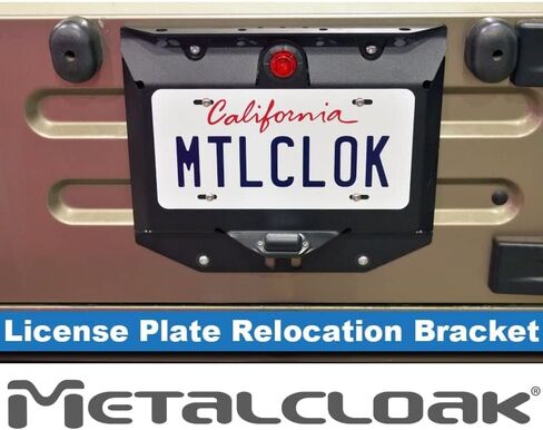 دعامة نقل لوحة الترخيص من Metalcloak، متوافقة مع TJ/LJ Wrangler، خفيفة الوزن، جميع الألومنيوم، مصابيح LED، جميع الأسلاك متضمنة، صنع في الولايات المتحدة الأمريكية in Kuwait