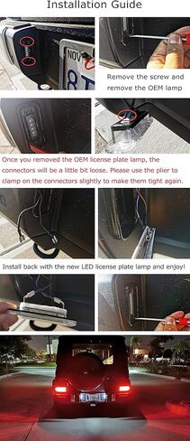 مجموعة إضاءة لوحة ترخيص LED بيضاء كاملة من iJDMTOY Xenon متوافقة مع Mercedes 2019-up G-Class (W463A) و2013-2018 G-Class (W463 LCI/Facelift) in Kuwait