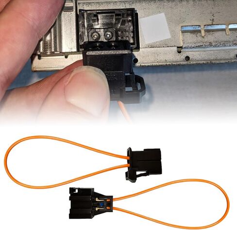 2PCS Most Fiber Optic Loop, Female & Male Fiber Optic Bypass Loop Adapter, Universal Device Connector Diagnostic Tool for Car, SUV, Truck Most Optical System (Black) in Saudi Arabia