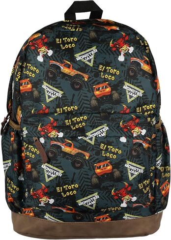 حقيبة ظهر INTIMO Monster Jam El Toro Loco مقاس 16 بوصة مع طباعة كاملة مع أشرطة قابلة للتعديل in Kuwait