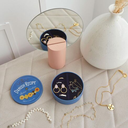 Balvi Danish Coockies Jewellery Box Colour Blue Simulates a Box of Biscuits Tin/Velvet in Kuwait