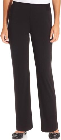 NY Collection Womens Petites Matte Jersey Office Wear Wide Leg Pants in Saudi Arabia