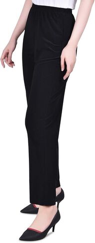 NY Collection Womens Petites Matte Jersey Office Wear Wide Leg Pants in Saudi Arabia