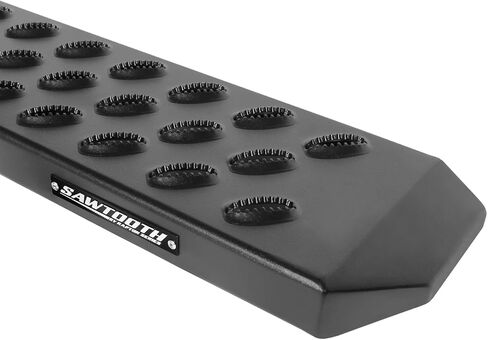 لوحات الجري من سلسلة Raptor بخطوات 6.5 بوصة بمقبض سن منشار واسع من الألومنيوم الأسود متوافق مع Super Cab 15-26 F-150 17-26 F-260/F-350 Super Duty in Kuwait