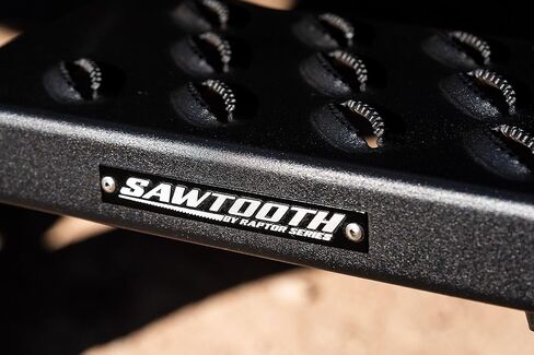 لوحات الجري من سلسلة Raptor بخطوات 6.5 بوصة بمقبض سن منشار واسع من الألومنيوم الأسود متوافق مع Super Cab 15-26 F-150 17-26 F-260/F-350 Super Duty in Kuwait