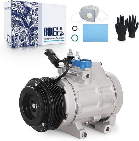 AC Compressor Compatible with 2008-2010 Ford F-250 F-350 Super Duty, 2009-2010 Ford F-450 F-550 Super Duty, 2008 Ford F-350, 2009 Ford F53 F-450, 2010 Ford F-150 Lobo CO 9C3Z19703A 7C3Z19703AA in Saudi Arabia