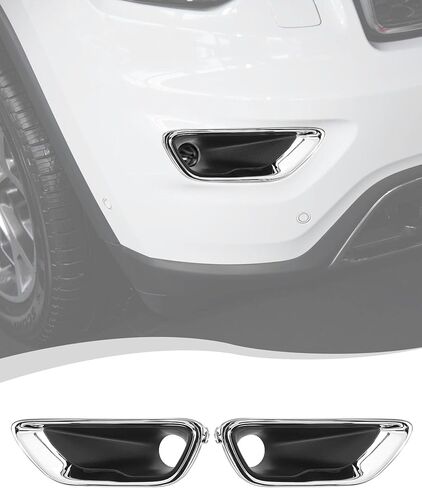إكسسوارات خارجية لإطار إطار الضباب الخلفي من Hoolcar متوافقة مع جيب جراند شيروكي 2011-2020 وجيب كومباس 2011-2016، أسود مدخن، قطعتان in Saudi Arabia