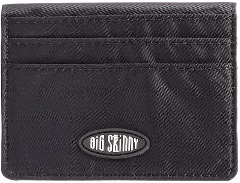 Big Skinny RFID Blocking New Yorker Front Pocket Wallet, Nylon Microfiber, Black in Saudi Arabia