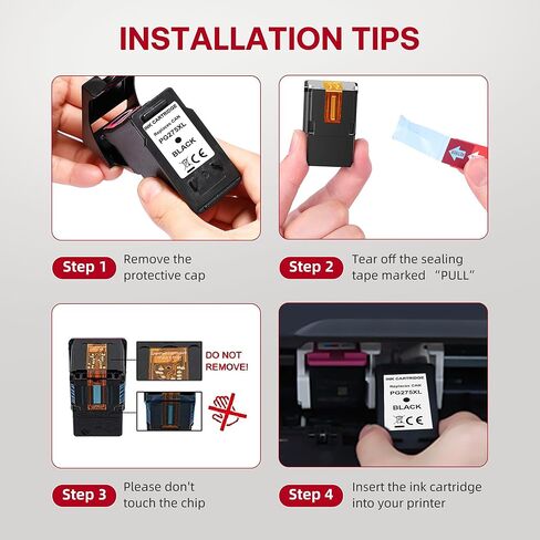 خرطوشة حبر سوداء PG-275XL بديلة لخرطوشة الحبر السوداء Canon PG-275 لطابعات Pixma TS3722 TR4720 TS3700 TR4700 TS3522 TR4722 TS3500 TS3720 TS3700 TS3520 TR4723 (2 أسود) in Kuwait