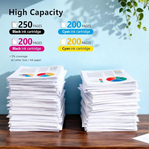 خراطيش حبر COMBUY LC501 4 عبوات متوافقة مع خراطيش حبر Brother LC501 LC 501 LC501XL LC501BK LC501C LC501M LC501Y تستخدم مع طابعات Brother MFCJ1360dw MFC-J1360DW MFC-J1260DW MFC-J1410DW in Kuwait