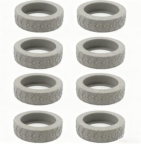 Universal Luggage Wheel Covers – 8PCS Silicone, Shock Absorption for Suitcase Protection - Grey in Saudi Arabia