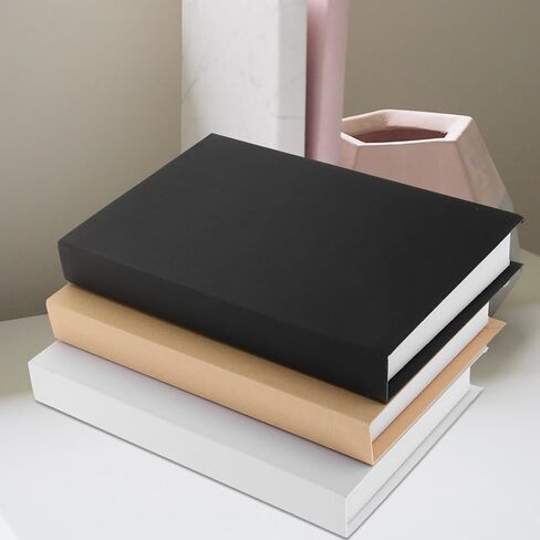 LUOZZY 3pcs Fake Decorative Book Models Black, White & Beige Fake Book for Decorative Home Office Bookshelf Display Decorations in Saudi Arabia
