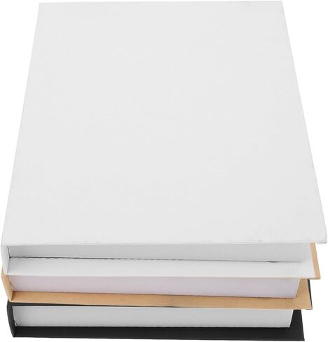 LUOZZY 3pcs Fake Decorative Book Models Black, White & Beige Fake Book for Decorative Home Office Bookshelf Display Decorations in Saudi Arabia