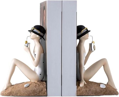 نهايات الكتب، نهايات الكتب، نهايات الكتب المصنوعة من الراتنج، نهايات سطح المكتب، تصميمات فريدة لفتاة الشاطئ، سدادة كتب للمدرسة، المنزل، المكتب، المكتبة، نهايات الكتب للأرفف (ب) in Kuwait