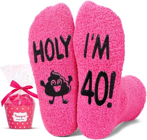 HAPPYPOP Birthday Gift Ideas - 20 30 40 50 60 70 80 Year Old Socks for Women in Saudi Arabia
