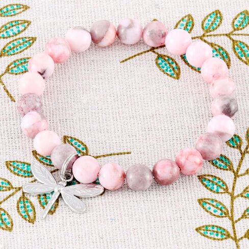 Dragonfly Gifts for Women Jewelry Her Mom Aunt Lovers Birthday Beads Dragonfly Bracelets in Saudi Arabia