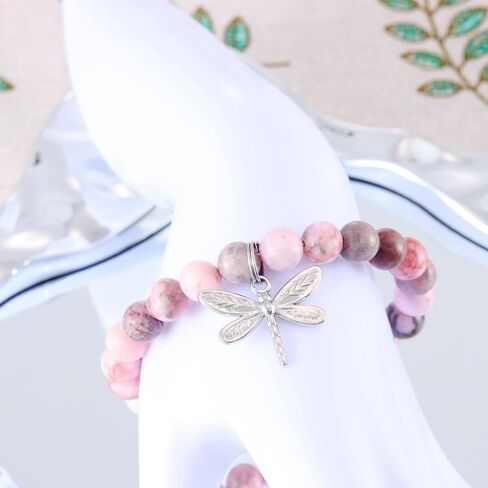 Dragonfly Gifts for Women Jewelry Her Mom Aunt Lovers Birthday Beads Dragonfly Bracelets in Saudi Arabia