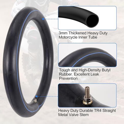 صمام TR4 للأنبوب الداخلي للدراجة النارية شديد التحمل 2.50-18 2.75/3.00-18 - يناسب 80/80-18 80/90-18 90/90-18 لدراجة SUR-Ron Light Bee X الكهربائية الترابية Talaria PRO-SS للطرق الوعرة in Kuwait