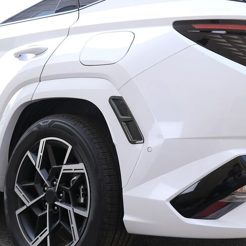 4 قطع شريط قوس الحاجب لعجلة السيارة متوافق مع Hyundai Tucson 2022 ~ 2024 - زخرفة حماية حافة الإطار ذاتية اللصق مضادة للتصادمات، واقي خارجي تلقائي بنمط ألياف الكربون in Kuwait