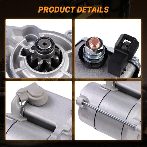 K7571-61811 Starter Motor 12V 9T 16614-63010 LRS01251 1661463010 for Kubota Powersport Diesel Utility Vehicle (UTV) RTV1100 RTV900 898cc 2004-2012 for Kubota Zero Turn Mower ZG332P ZP33OP in Saudi Arabia