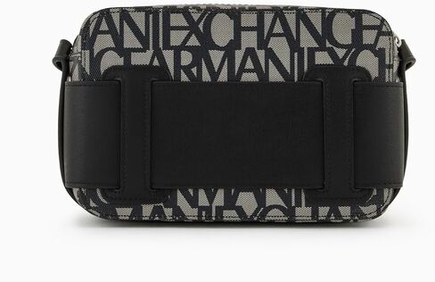 Armani Exchange Women's Logo Placket Top Zip Camera Crossbody Bag in Saudi Arabia