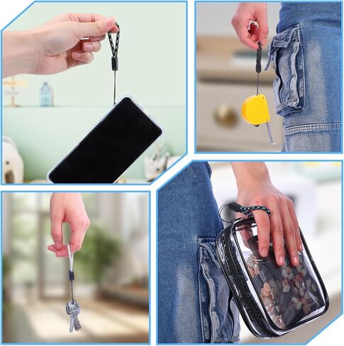 12 Pcs Finger Lanyard Small USB Lanyard 4.7inch Adjustable Portable Short Lanyards Straps for Phone Case Keys Camera Flash Drives ID Card Badge in Saudi Arabia
