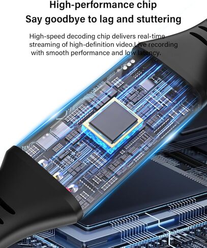 Video Capture Card, HDMI to USB, 10FT 4K 1080P 60FPS Capture for Streaming, Teaching, Video conferencing or Live Broadcasting in Kuwait