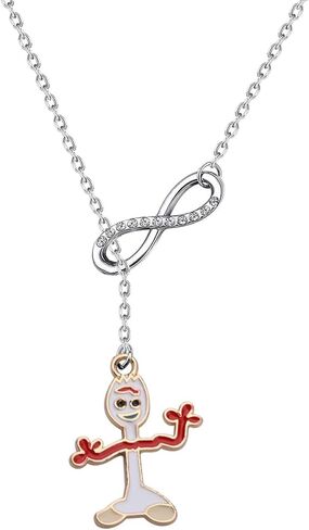 TGBJE Forky Lover Gift - Kartoon Necklace & Earrings (Toy Necklace) in Saudi Arabia